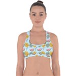 Summer Pattern Texture Vibes Cross Back Hipster Bikini Top 