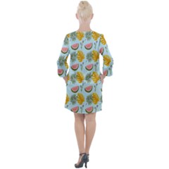 Open Neck Shift Dress 