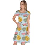 Summer Pattern Texture Vibes Classic Short Sleeve Dress