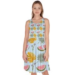 Knee Length Skater Dress With Pockets 