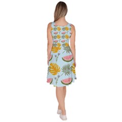 Knee Length Skater Dress With Pockets 