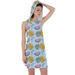 Summer Pattern Texture Vibes Racer Back Hoodie Dress