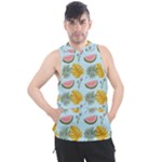 Summer Pattern Texture Vibes Men s Sleeveless Hoodie