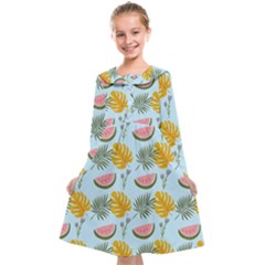 Summer Pattern Texture Vibes Kids  Midi Sailor Dress from ArtsNow.com