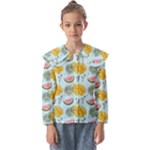 Summer Pattern Texture Vibes Kids  Peter Pan Collar Blouse