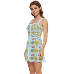 Ruffle Edge Bra Cup Chiffon Mini Dress 