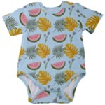 Summer Pattern Texture Vibes Baby Short Sleeve Bodysuit
