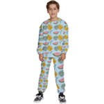Summer Pattern Texture Vibes Kids  Sweatshirt set