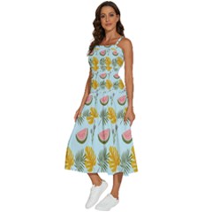 Sleeveless Shoulder Straps Boho Dress 