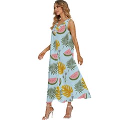 V-Neck Sleeveless Wide Leg Pants Overalls 