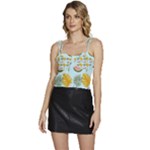 Summer Pattern Texture Vibes Flowy Camisole Tie Up Top