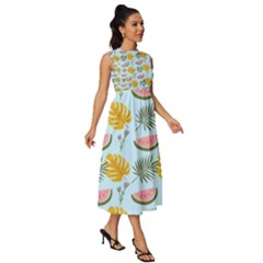 Sleeveless Round Neck Midi Dress 