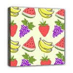 Fruits Pattern Background Food Mini Canvas 8  x 8  (Stretched)