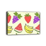 Fruits Pattern Background Food Mini Canvas 6  x 4  (Stretched)