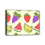 Fruits Pattern Background Food Mini Canvas 7  x 5  (Stretched)