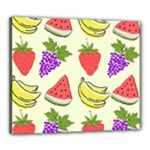 Fruits Pattern Background Food Canvas 24  x 20  (Stretched)