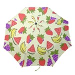Fruits Pattern Background Food Folding Umbrellas