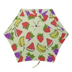 Fruits Pattern Background Food Mini Folding Umbrellas