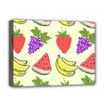 Fruits Pattern Background Food Deluxe Canvas 16  x 12  (Stretched) 