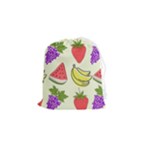 Fruits Pattern Background Food Drawstring Pouch (Small)