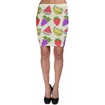 Fruits Pattern Background Food Bodycon Skirt