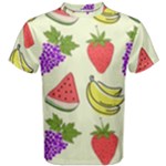 Fruits Pattern Background Food Men s Cotton T-Shirt