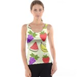 Fruits Pattern Background Food Women s Basic Tank Top