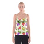 Fruits Pattern Background Food Spaghetti Strap Top