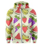 Fruits Pattern Background Food Men s Zipper Hoodie