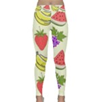 Fruits Pattern Background Food Classic Yoga Leggings