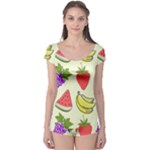 Fruits Pattern Background Food Boyleg Leotard 
