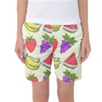 Fruits Pattern Background Food Women s Basketball Shorts