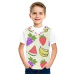 Fruits Pattern Background Food Kids  Basketball Tank Top