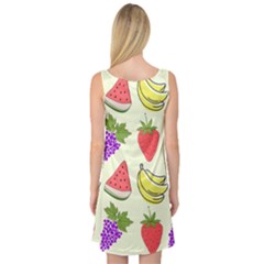 Sleeveless Satin Nightdress Back