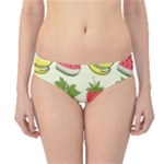 Fruits Pattern Background Food Hipster Bikini Bottoms