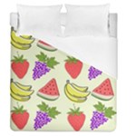 Fruits Pattern Background Food Duvet Cover (Queen Size)