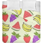 Fruits Pattern Background Food Duvet Cover Double Side (King Size)