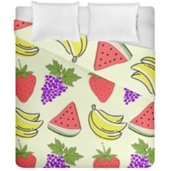 Fruits Pattern Background Food Duvet Cover Double Side (California King Size) from ArtsNow.com