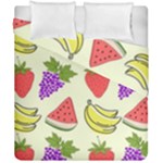 Fruits Pattern Background Food Duvet Cover Double Side (California King Size)