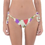 Fruits Pattern Background Food Reversible Bikini Bottoms