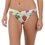 Fruits Pattern Background Food Band Bikini Bottoms