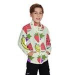 Fruits Pattern Background Food Kids  Windbreaker