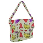 Fruits Pattern Background Food Buckle Messenger Bag