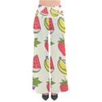 Fruits Pattern Background Food So Vintage Palazzo Pants