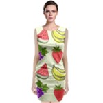 Fruits Pattern Background Food Classic Sleeveless Midi Dress
