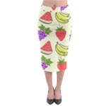 Fruits Pattern Background Food Midi Pencil Skirt