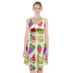 Fruits Pattern Background Food Racerback Midi Dress