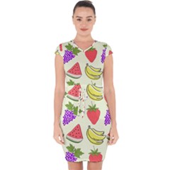 Capsleeve Drawstring Dress  