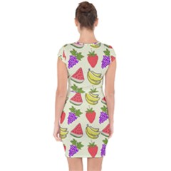 Capsleeve Drawstring Dress  