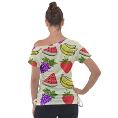 Off Shoulder Tie-Up T-Shirt 